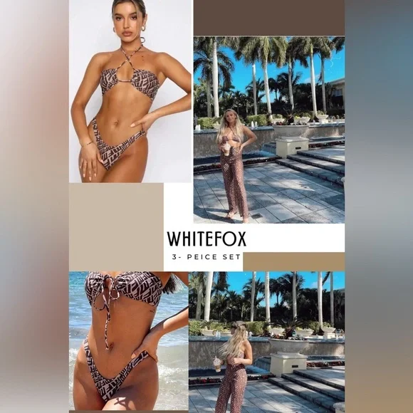 WHITEFOX BIKINI 3 PEICE SET S - Picture 8 of 8
